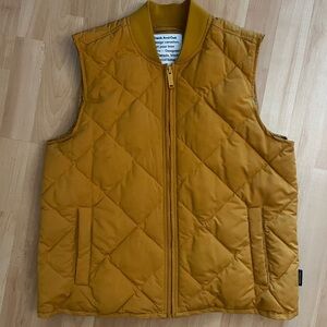 Frank & Oak Mustard Quilted Vest